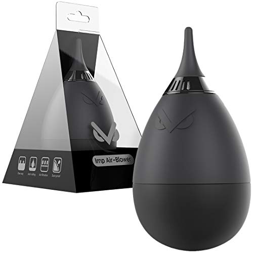 VSGO Hurrican - Fuelle con Filtro de Polvo Limpiador de Polvo extrafuerte Air Blower Anti Roll técnica de Color Negro diseño Elegante Adecuado para cámara, Objetivos, Sensor, Teclado, Smartphone