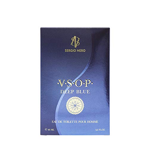 VSOP Agua de tocador (EDT) para Hombres, 95 ml - NUEVA Fragancia para Él, La mejor idea para hacer un regalo (DEEP BLUE)