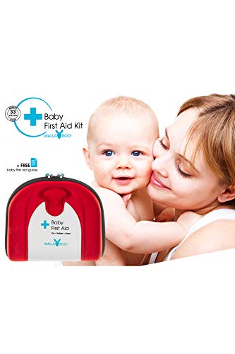 Wallaboo - Botiquín de primeros auxilios para bebé, color rojo