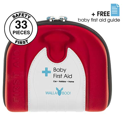 Wallaboo - Botiquín de primeros auxilios para bebé, color rojo