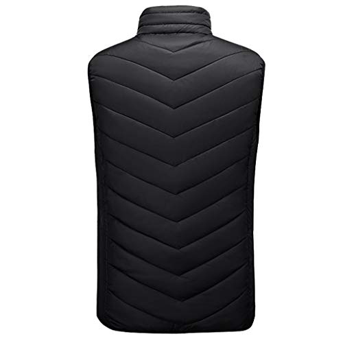 waotier Chalecos Chaleco Calefactor, Chaleco Térmico Eléctrico Ajustable de 3 Modos Resistencia al Frío Ropa de Calefacción Electrínica Exteriores Chaleco cálido