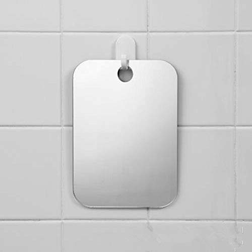 WARMWORD Espejo Grande de Maquillaje Espejo baño antivaho Espejo de Ducha Afeitado Espejos para Afeitado Espejos para baño Espejo Adhesivo Portátil Espejo Baño Viaje