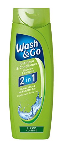 Wash & Go 2 en 1 Classic – Champú y Acondicionador, pack de 9 uds