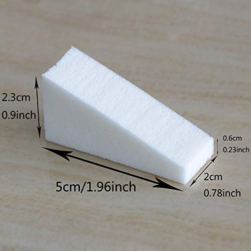 Waycreat 45 piezas Esponja de maquillaje cuñas cosméticos Nail Art Esponjas Fundación Herramienta de belleza