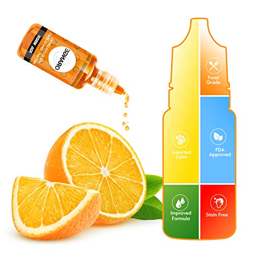 WayEee Colorante Alimentario 10 Colores 0.35oz/10ml Colorante Alimentario de Alta Concentración Liquido para Colorear Pasteles Galletas Macaron Fondant Bebidas