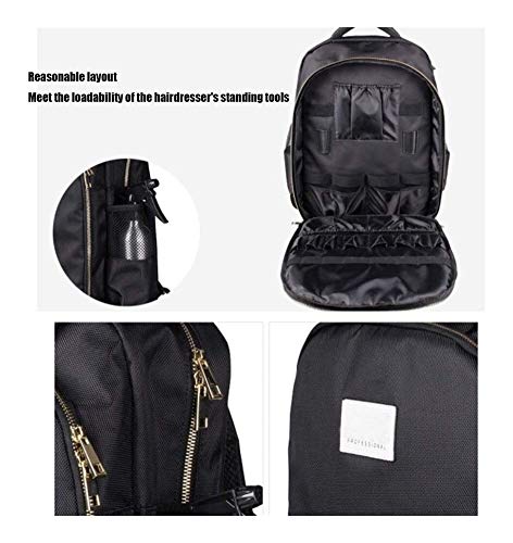WCLY Impermeable Mochila de Viaje cosméticos Bolsa de Almacenamiento al Aire Libre Viaje del Corte de Pelo de la Correa del Bolso multifunción de peluquería Mochila de múltiples Funciones 0917