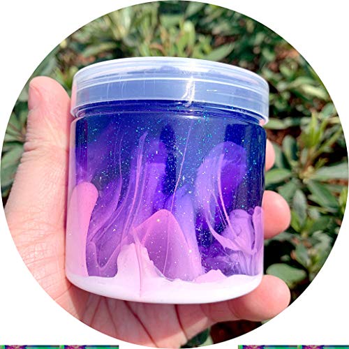 Webla - Non-Toxic Clear Slime Beautiful Color Mixing Cloud Slime Kids Relief Stress Toys Slime Mud