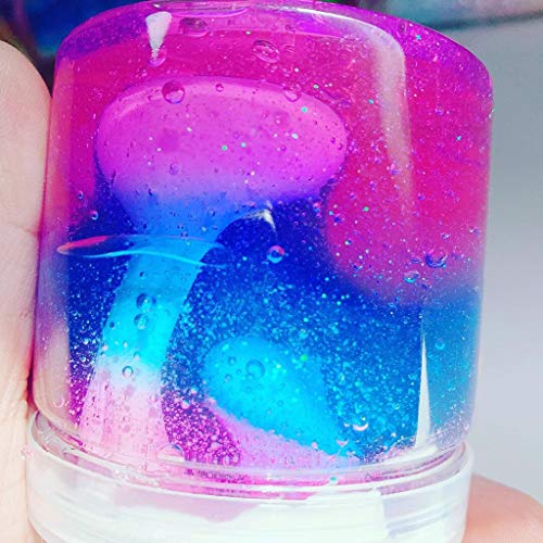 Webla - Non-Toxic Clear Slime Beautiful Color Mixing Cloud Slime Kids Relief Stress Toys Slime Mud