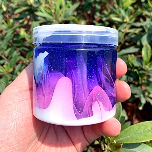 Webla - Non-Toxic Clear Slime Beautiful Color Mixing Cloud Slime Kids Relief Stress Toys Slime Mud