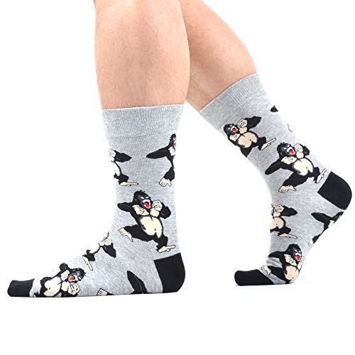 WeciBor Calcetines Hasta La Pantorrilla Para Hombre Estampados Hombres Ocasionales Calcetines Divertidos Impresos de Algodón de Pintura Famosa de Arte Calcetines de Colores de moda