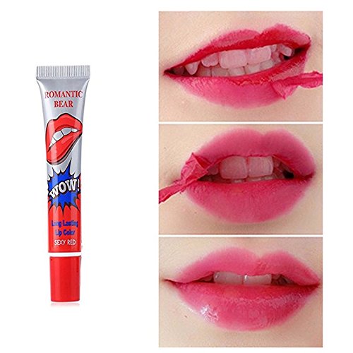 Weimay 6 Colores Tatuaje Mágico Color Peel Off Tinte Duradero Impermeable Brillo de Labios