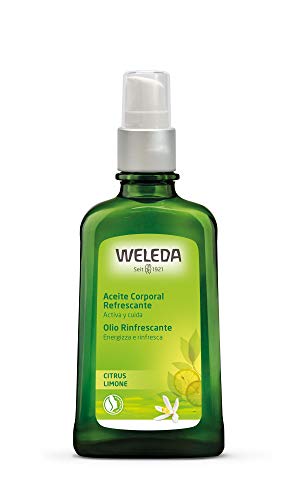 Weleda Citrus - aceites corporales (Hidratante, Botella, Prunus Amygdalus Dulcis (Sweet Almond) Oil, Alcohol, Citrus Medica Limonum (Lemon) Peel Oil, Fragran, Apply a small amount of Citrus Refreshing Body Oil to damp skin. Massage in a circular motion to