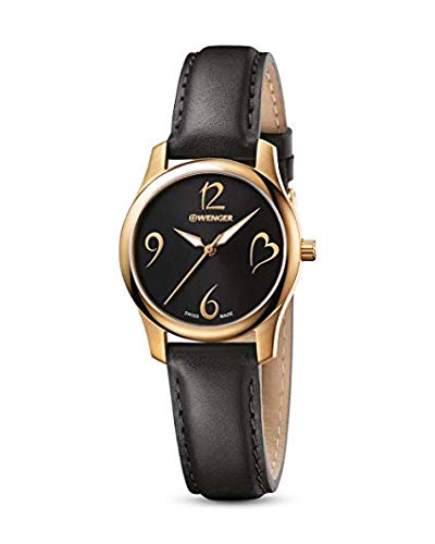 Wenger Mujer City Very Lady - Reloj de Cuarzo analógico con Correa de Cuero 01.1421.107