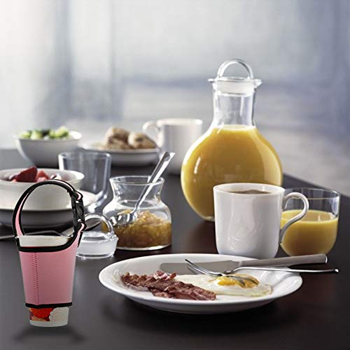 WENTS Funda Botella Funda Neopreno Botella Café Helado Reutilizables Funda Aislante para Bebidas Frías Soporte de Taza de Neopreno Ideal para Starbucks Mcdonalds Dunkin Donuts y Más (6 pcs)