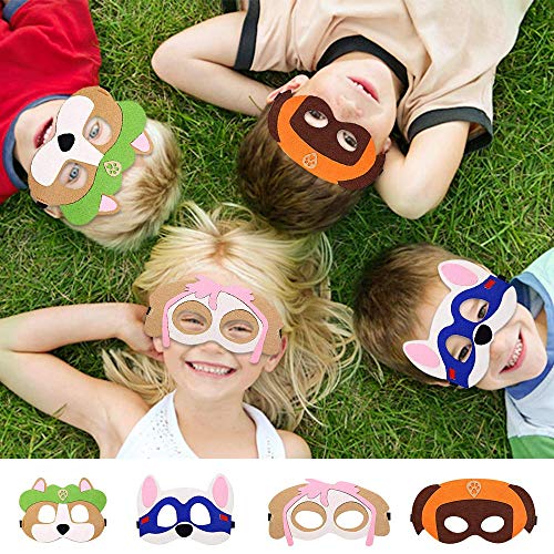 WENTS Mascarillas de Espuma EVA caretas Animales Cumpleaños Cosplay Personaje Favores de Fiesta para niños para Bolsas de Fiesta, máscara, Fiesta de cumpleaños, Navidad, Halloween 10PCS