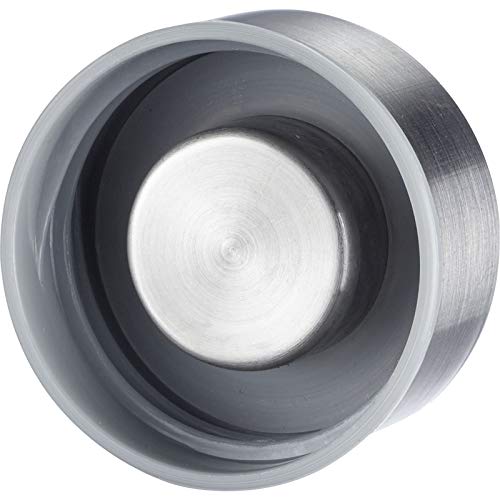 Westmark 5274226A - Botella de Cristal con impresión (Incluye Funda Protectora, 1000 ml, Cristal/Silicona/Caucho, sin bisfenol A), Color Gris y Plateado