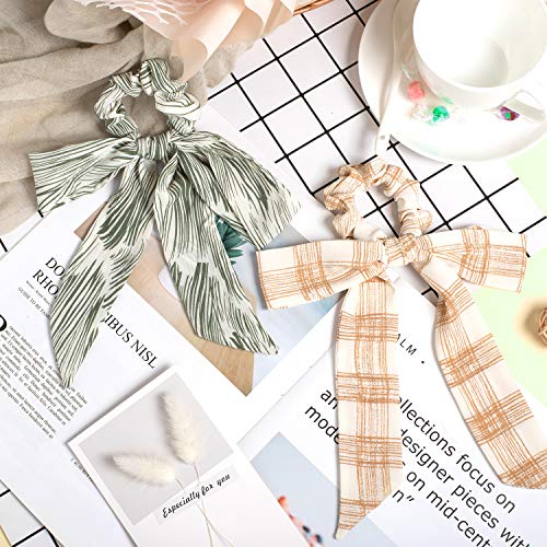 WhalineWhaline - Juego de 6 gomas elásticas para el pelo, para mujer y niña, , , Color primavera y verano.,, ]