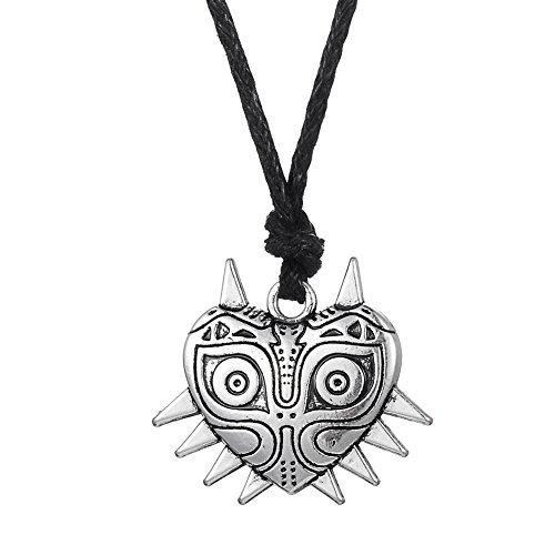 Wiccan peltre la máscara de Majora Legend Of Zelda suerte colgante collar joyas