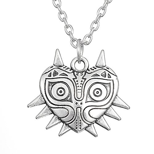 Wiccan peltre la máscara de Majora Legend Of Zelda suerte colgante collar joyas