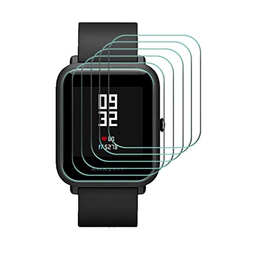 Widamin 6Pack, Protector de Pantalla para Huami Amazfit Bip, TPU Suave de Cobertura Completa Protector Pantalla, [De Alta Definición], Protector Compatible con Xiaomi Huami Amazfit Bip