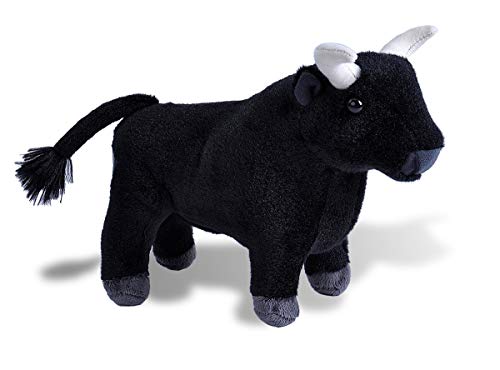 Wild Republic Spanish Bull, Toro espganol, Peluche, Cuddlekins Mini, 20cm, Color negro 20409 , color/modelo surtido