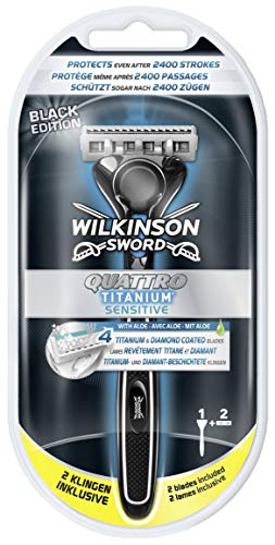 Wilkinson Sword Quattro Titanium Afeitado con 2 cuchillas gratis