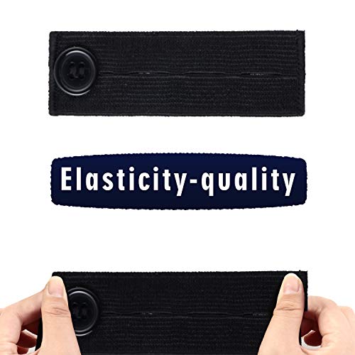 WILLBOND 12 Paquetes de Extensor de Pantalón de Maternidad Ajustable Extensor de Pretina de Embarazada Extensores de Cintura Extensores de Botón de Pantalón Elástico de Embarazo para Embarazadas
