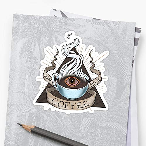 WillettaStore The Holy Trinity of Caffeine - Pegatinas (3 Unidades)