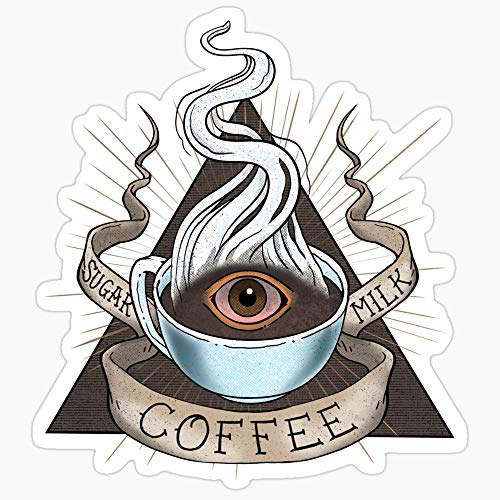 WillettaStore The Holy Trinity of Caffeine - Pegatinas (3 Unidades)