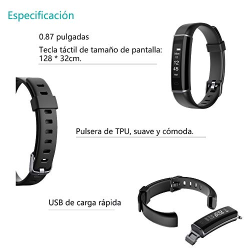 Willful Pulsera Actividad, Pulsera Actividad Inteligente Impermeable IP67 Pulsera Inteligente para Deporte Smartwatch Pulsera Deporte Mujer Hombre Pulsera para Android iPhone iOS Smartphone