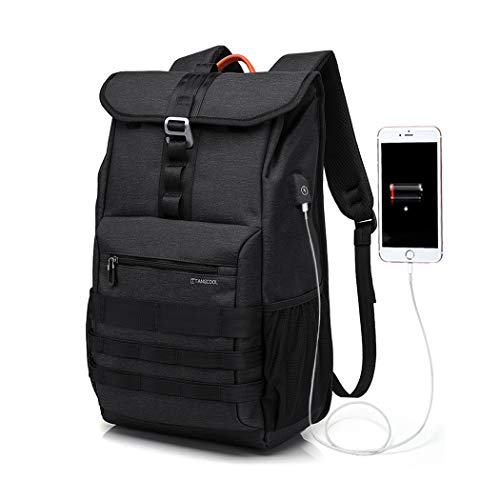 Wind Took Mochila portátil Hombre Trabajo con Puerto de Carga USB,Mochila Escolar Impermeable Mochila Unisex,Adapta a Trabajo Mochilas Colegio baypacks Mochila portatil 15.6 Pulgadas