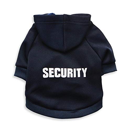 Winter Pet Dog Clothes For Small Dogs French Bulldog Hooded Coat Security Jacket For Chihuahua Puppy Clothing Cat Costume,Green,S