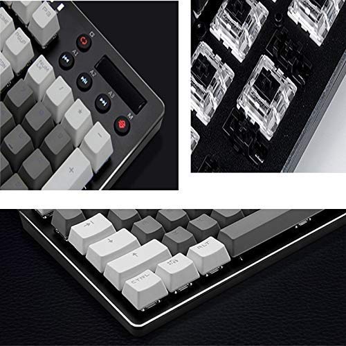 Wired teclado de la computadora teclado de máquina de escribir de interfaz USB Teclado Teclado retroiluminado Teclado for juegos mecánicos E-Sports, escritorio juego de ordenador impermeable teclado m