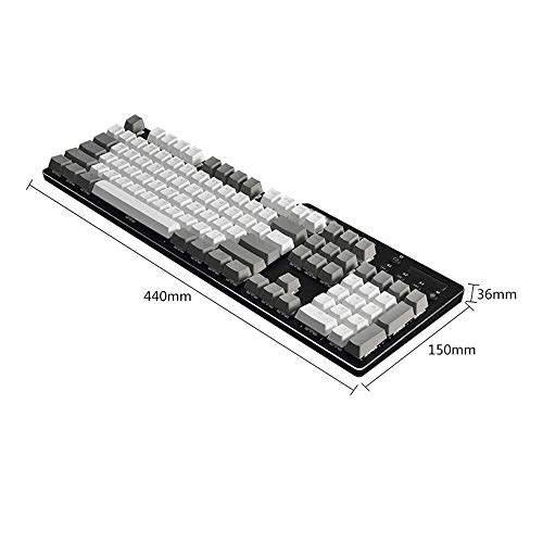 Wired teclado de la computadora teclado de máquina de escribir de interfaz USB Teclado Teclado retroiluminado Teclado for juegos mecánicos E-Sports, escritorio juego de ordenador impermeable teclado m