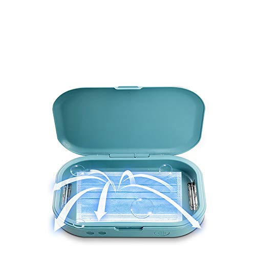 W.KING Caja Esterilizador UV con La Desinfección Esterilización De Luz para Celulares/Pinceles De Maquillaje/Cepillo De Dientes/Ropa Interior/De La Joyería, Sanitiser Desinfectar
