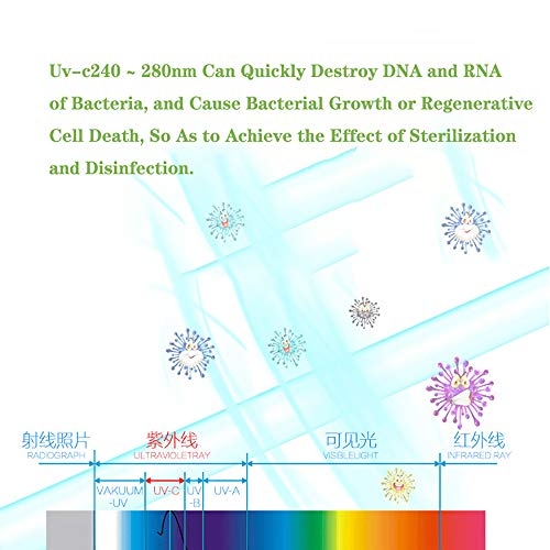 W.KING Caja Esterilizador UV con La Desinfección Esterilización De Luz para Celulares/Pinceles De Maquillaje/Cepillo De Dientes/Ropa Interior/De La Joyería, Sanitiser Desinfectar