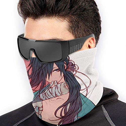 WlQshop Calentadores de Cuello Dororo Hyakkimaru Fleece Neck Warmer Gaiter Seamless Outdoor Mascarilla Cold Weather Winter Neck Gaiter Windproof Breathable Bandana Balaclavas for Motorcycle Cycling