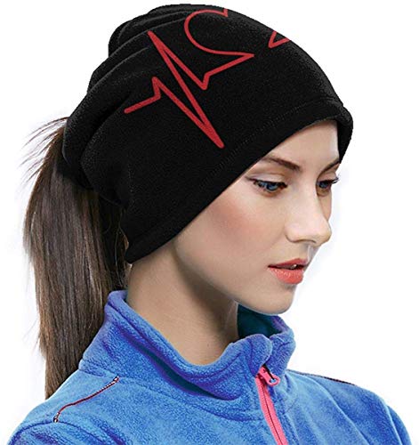 WlQshop Calentadores de Cuello Nurse And Heart EKG Nursing Neck Warmer Scarf Gaiter Mascarilla Bufandas For Dust Cold Weather Winter Outdoors Festivals Sports For Men And Women