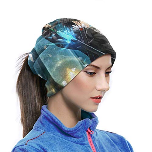 WlQshop Calentadores de Cuello Sword Art Online SAO Kirigaya Kazuto Cubrecabezas Outdoor Cold Weather Winter Neck Gaiter Windproof Breathable Bandana Balaclavas For Motorcycle Cycling