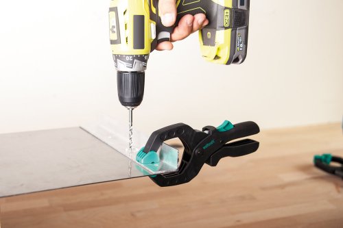 Wolfcraft 3615000 3615000-1"FZR 40" Pinza de sujeción de carraca, Azul, 40 mm