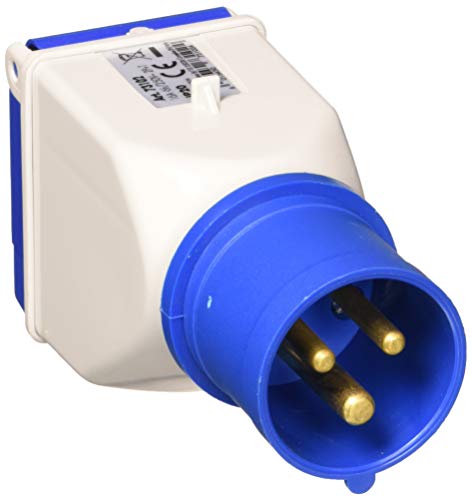 WOLFPACK LINEA PROFESIONAL 19010550 Adaptador Industrial Cetac Schuko Simple 2p Con Tapa