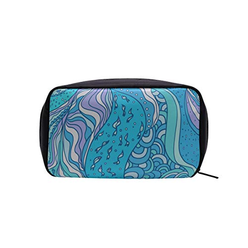 Womans Carryon Bag Moss Green Summer Kelp y algas marinas Bolsa de aseo de lona para hombres Bolsas de moda baratas para mujeres Bolsas de viaje cosméticas Bolsas de cosméticos Estuche multifunción C