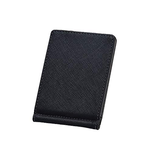 Womeet Cartera de Cuero Plateada para Hombre, billeteras Delgadas, portatarjetas de identificación Negra CRojoit,Cartera Embrague Cuero PU Cartera,Tarjetero para Tarjeta,Cartera Pequeña Billetera