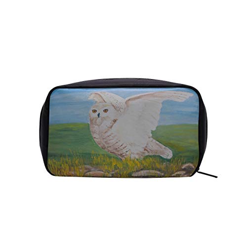 Wonder Woman Overnight Bag Art Grey Natural Bird Owl Pintura al óleo Bolsa de maquillaje de fin de semana Bolsa de maquillaje para mujer Bolsa de aseo Colgar para mujer Bolsas de cosméticos Estuche m