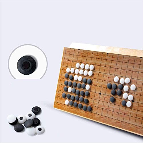 Woodtree Los Chinos Van Go Set Junta for los niños y Adultos Conveniente magnética Individual Convexo Piedras Go Travel (Color, tamaño: un tamaño), Tamaño: Un tamaño, Color