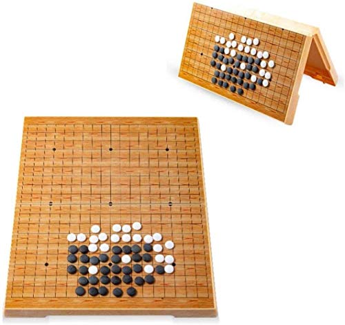 Woodtree Los Chinos Van Go Set Junta for los niños y Adultos Conveniente magnética Individual Convexo Piedras Go Travel (Color, tamaño: un tamaño), Tamaño: Un tamaño, Color