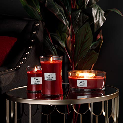 WoodWick vela aromática en forma de elipse, chai con canela