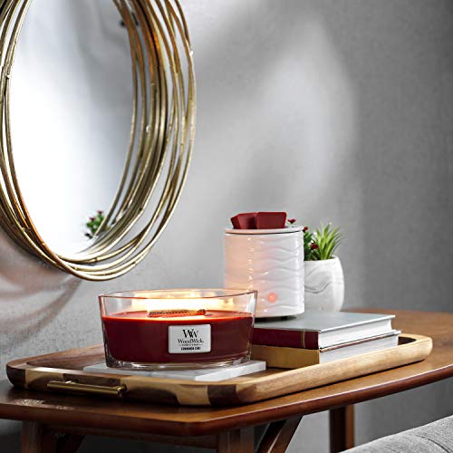 WoodWick vela aromática en forma de elipse, chai con canela