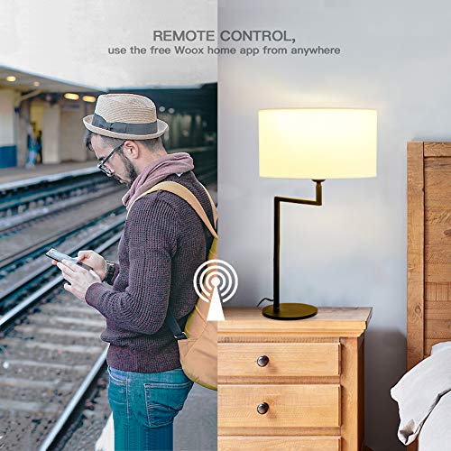 Woox Bombilla de luz inteligente, funciona con Alexa.