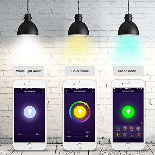 Woox Bombilla de luz inteligente, funciona con Alexa.